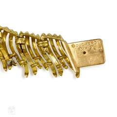 Retro gold and diamond fringe necklace, Boucheron