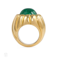 Retro gold and emerald cocktail ring, Cartier