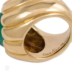 Retro gold and emerald cocktail ring, Cartier