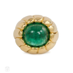 Retro gold and emerald cocktail ring, Cartier
