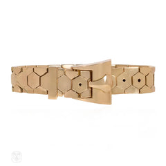 Retro gold belt bracelet