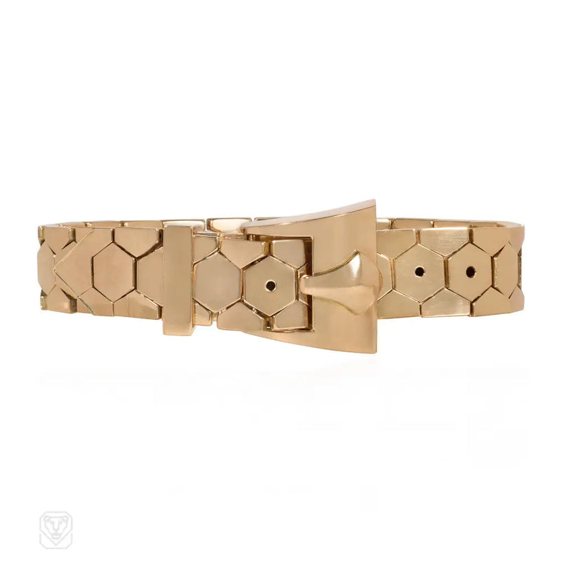 Retro Gold Belt Bracelet