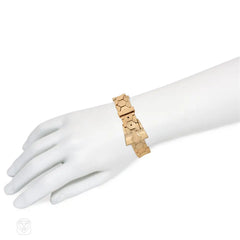 Retro gold belt bracelet