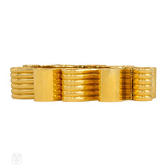 Retro gold bracelet of looped links, Cartier