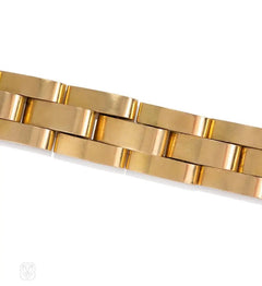 Retro gold "escalator" style bracelet