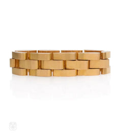Retro gold "escalator" style bracelet
