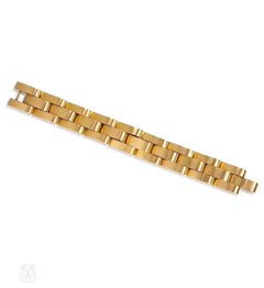 Retro gold "escalator" style bracelet