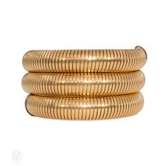 Retro gold gas pipe bracelet