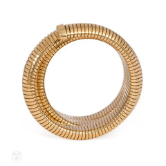 Retro gold gas pipe bracelet