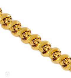 Retro gold S-link bracelet