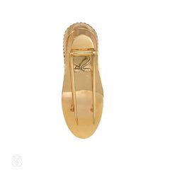 Retro gold shoe posy brooch, Flato