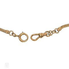 Retro gold snake chain necklace