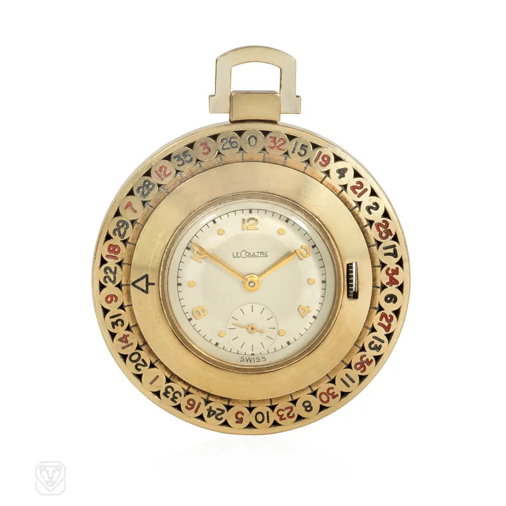 Retro LeCoultre revolving roulette wheel pendant watch – Kentshire