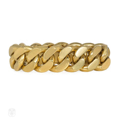 Retro Mellerio gold oversized curblink bracelet