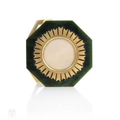 Retro nephrite and gold picture frame, Verdura