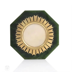 Retro nephrite and gold picture frame, Verdura