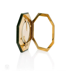 Retro nephrite and gold picture frame, Verdura