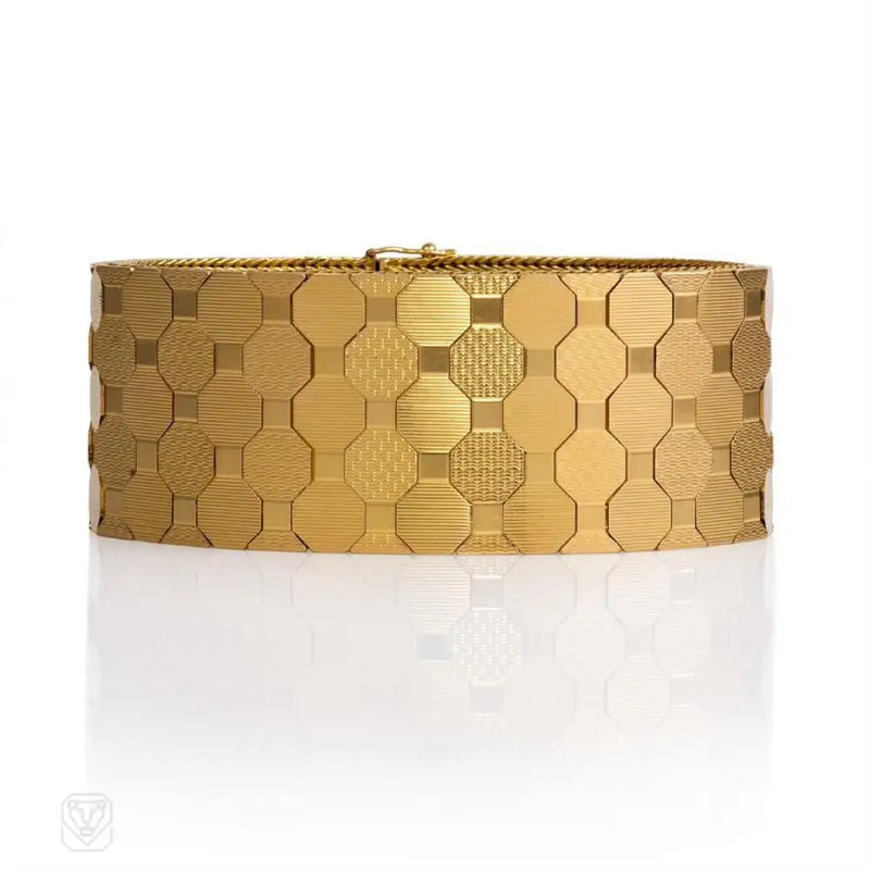 Retro Rose Gold Honeycomb Bracelet Unoaerre