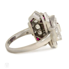 Retro ruby and diamond ring, Oscar Heyman
