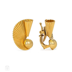 Retro scroll earrings, Cartier