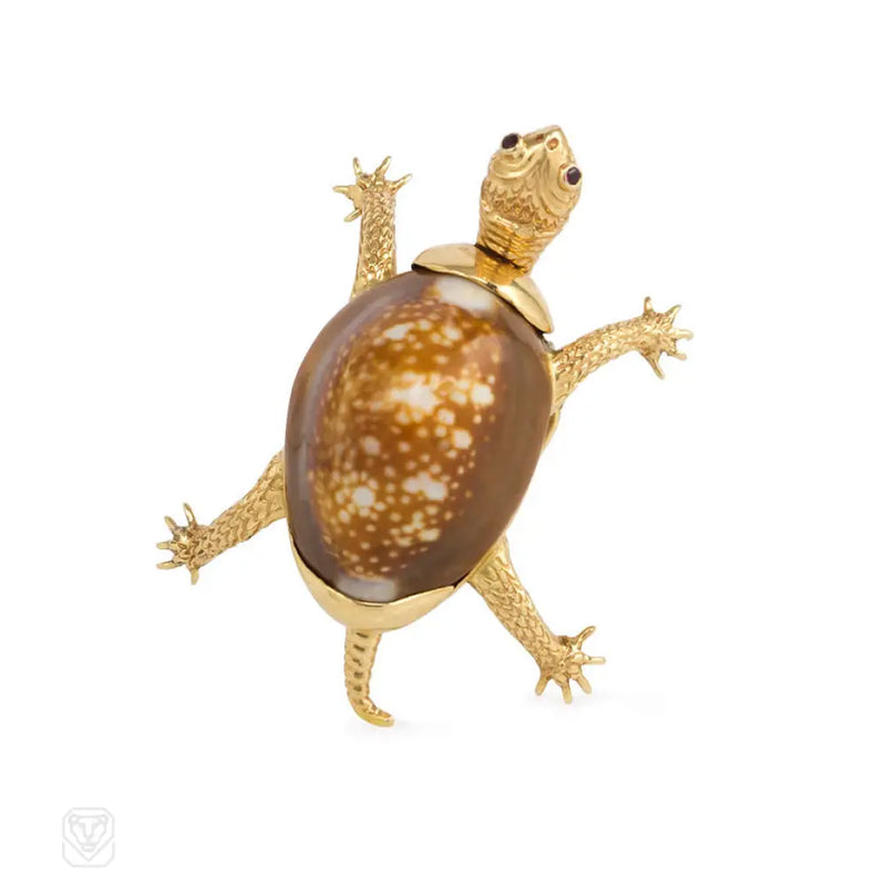 Retro Turtle Brooch Verdura