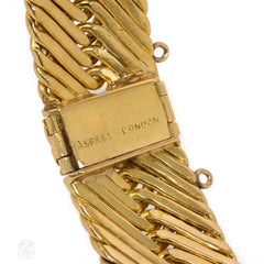 Ribbed chevron bracelet, Georges Lenfant for Asprey