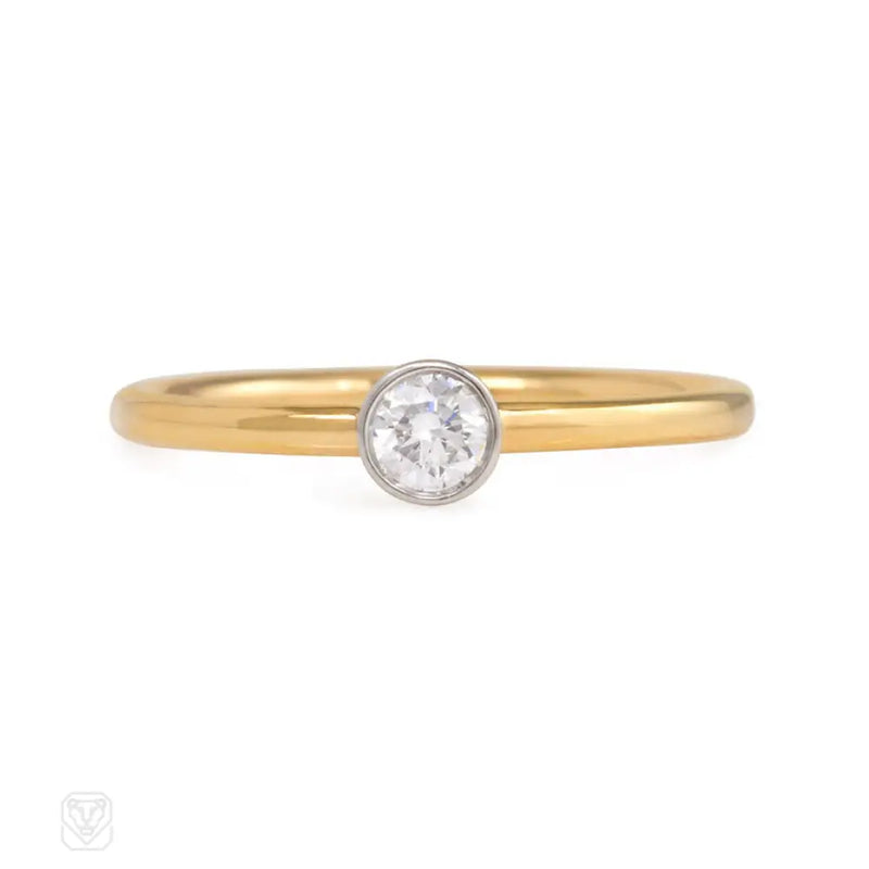 Rose Gold Bezet Ring. Tiffany & Co.