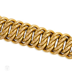 Rose gold curblink bracelet