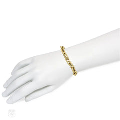 Sannit & Stein 18k gold anchor-link bracelet