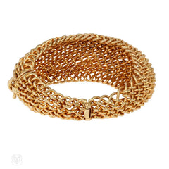 Seaman Schepps Mid-Century basketweave cuff