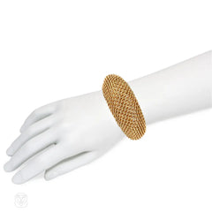 Seaman Schepps Mid-Century basketweave cuff