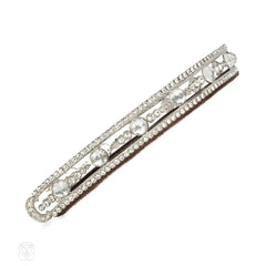 Slim crystal headband with large rose cuts