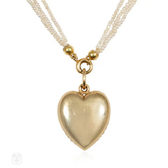 Sloan And Co. pavé heart pendant necklace
