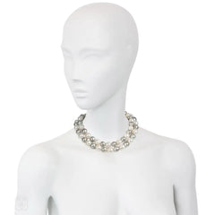 South Sea grey and white pearl necklace