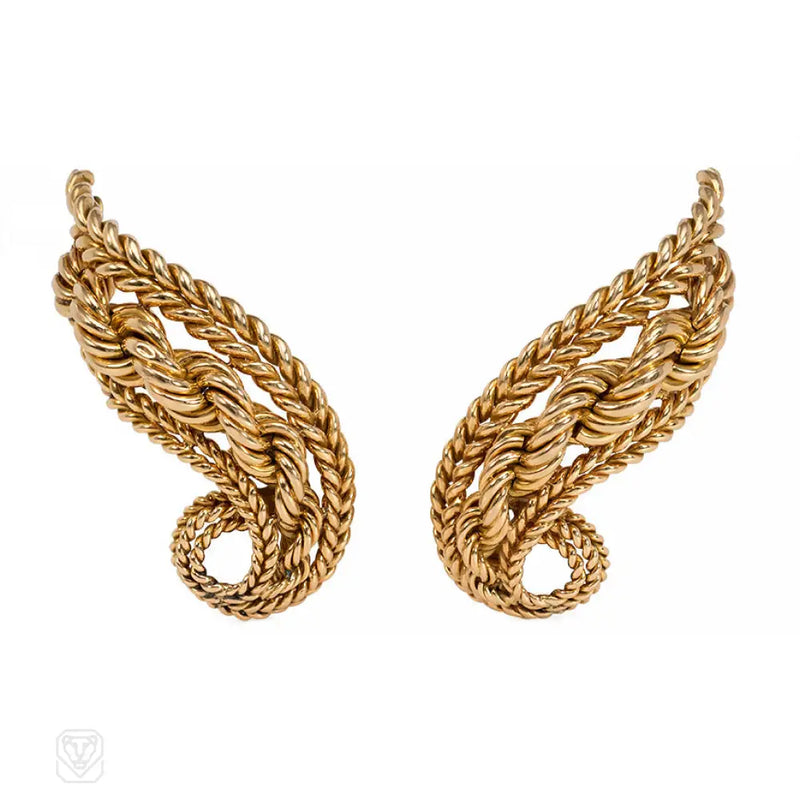 Sterlé Paris Retro Gold Earrings