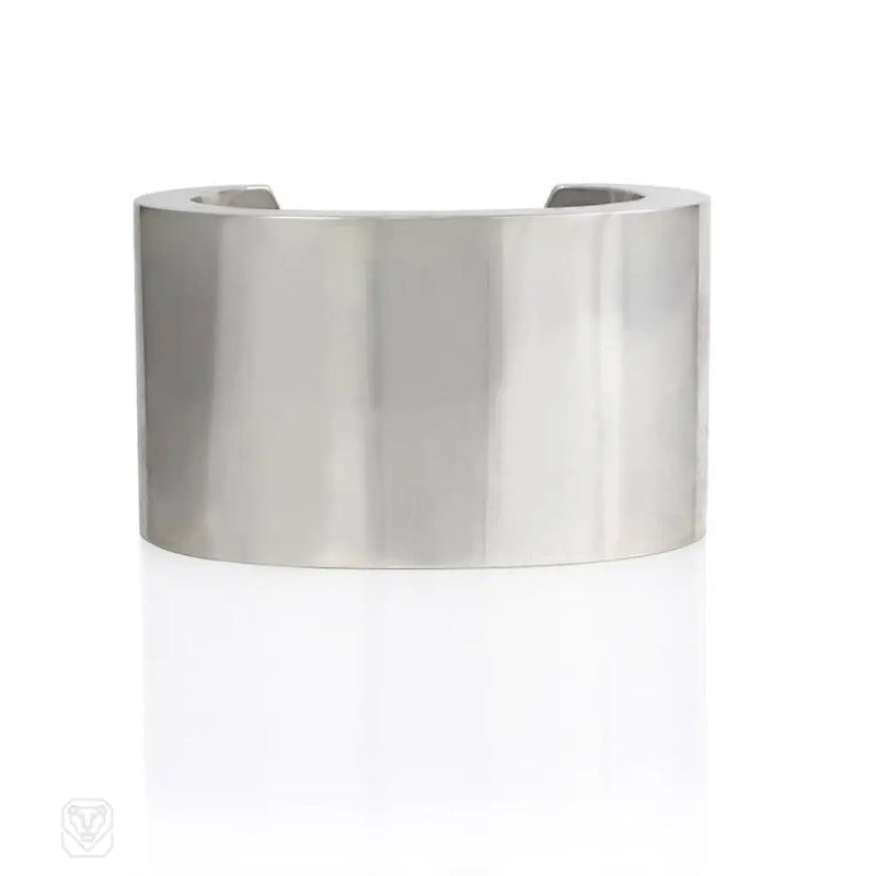 Sterling Silver Cuff With Curved Terminals