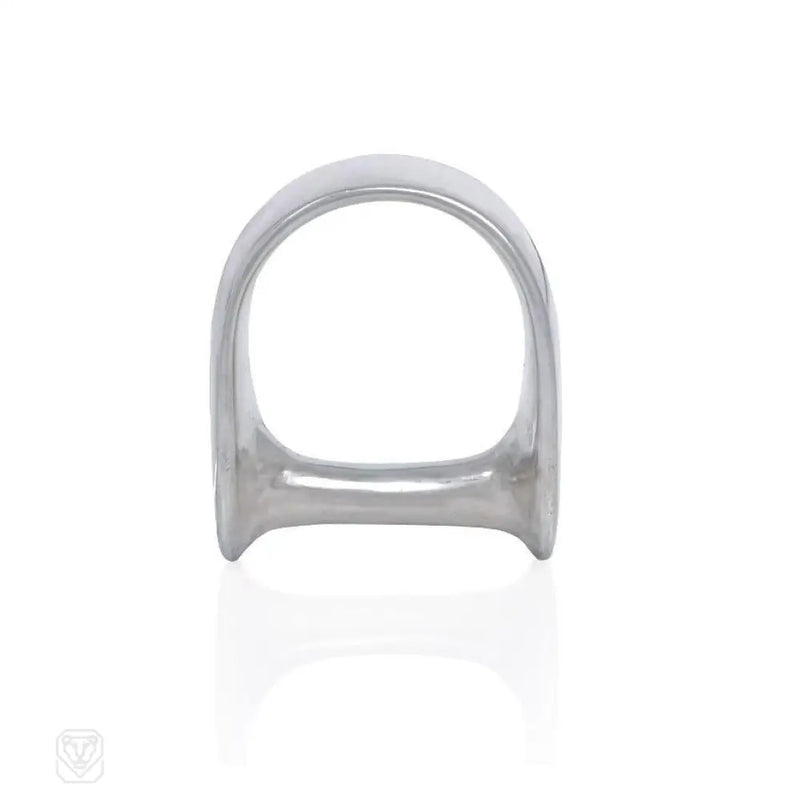 Sterling Silver Stirrup Design Ring