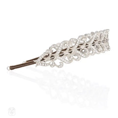 Swarovski crystal 2-row scroll motif bandeau