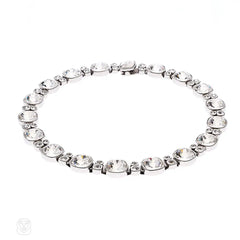 Swarovski cushion-cut crystal necklace