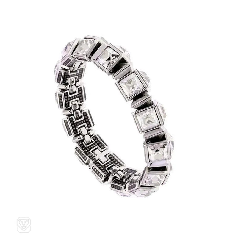 Swarovski Square - Cut Crystal Bracelet
