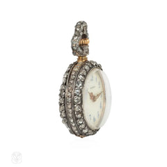 Swiss, Agassiz antique diamond watch pendant