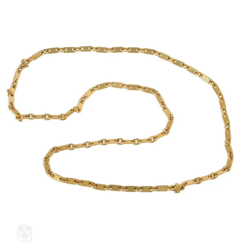 Tablet Link Chain Necklace Cartier