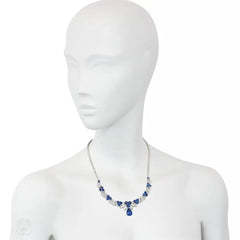 Tiffany 1950s sapphire and diamond necklace