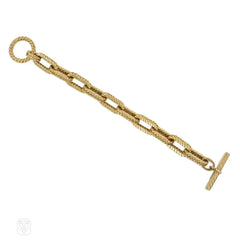 Tiffany and Co. gold nautical mariner link bracelet