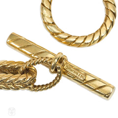 Tiffany and Co. gold nautical mariner link bracelet