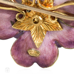 Tiffany & Co. Art Nouveau violet brooch