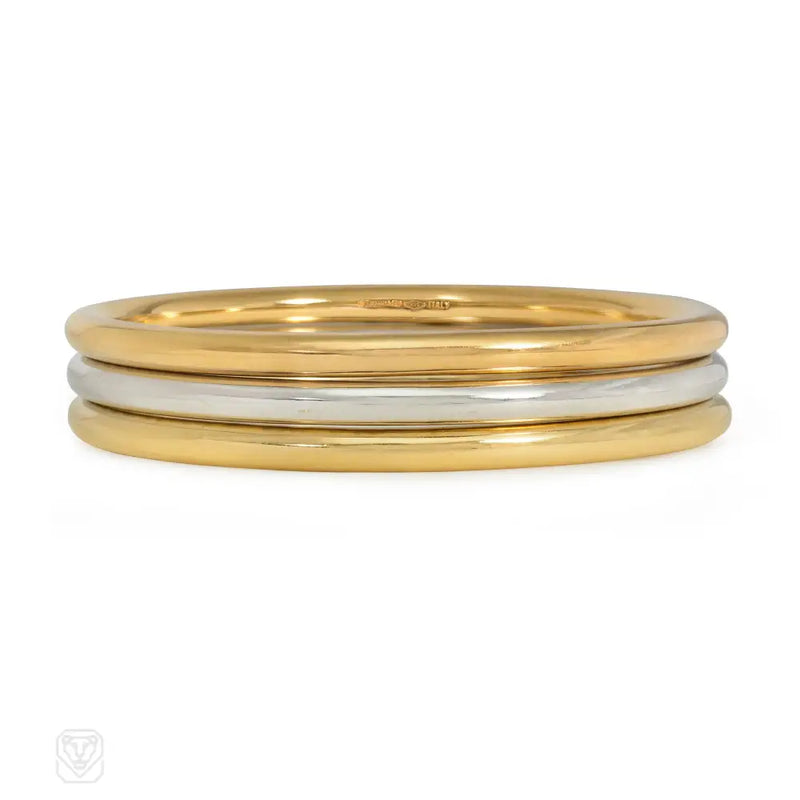 Tiffany & Co. Bangles In White Rose And Yellow Gold