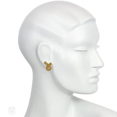 Tiffany & Co. estate knot earrings, in 18k gold
