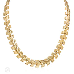 Tiffany & Co. gold collar necklace