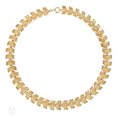 Tiffany & Co. gold collar necklace